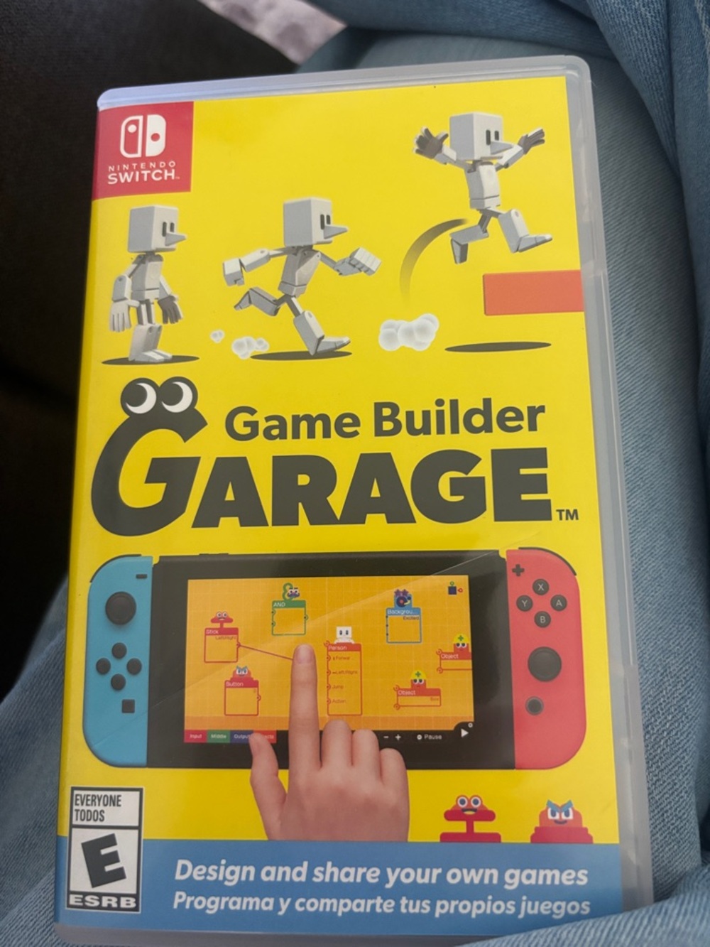 Nintendo Game Builder Garage - Yellow Cover with Blue & Red Joy‑Con Graphics